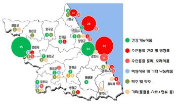 강원도 산업군의 분포 및 현황