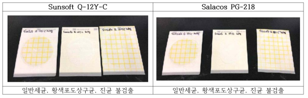 미생물 테스트 4주차 결과