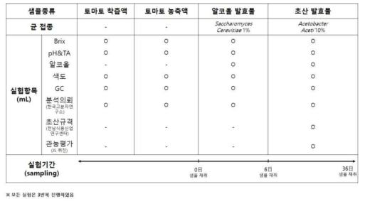 샘플 제조 단계별 분석항목