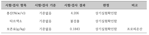 토마토 식초의 식초규격