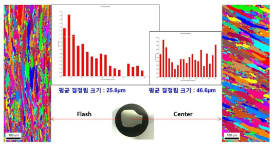 벤치마킹 제품 EBSD 분석 결과