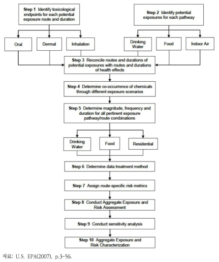 EPA의 누적건강위해성평가 프레임워크