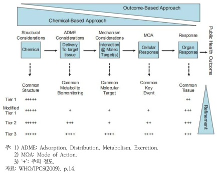 화학물질의 복합노출에 대한 누적 유해성을 고려하기 위한 단계적 접근 방식