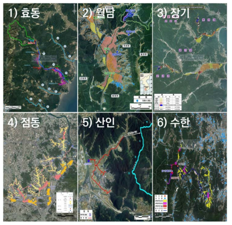 개발사업의 전략환경영향평가 사례지구 도면