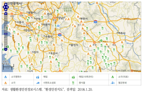 폐기물처리시설지도