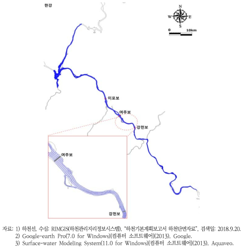 EFDC-NIER 모델 격자망도