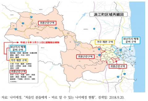 나미에정 피난 현황