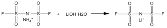 Lithium bis(fluorosulfonyl) imide 반응 메카니즘