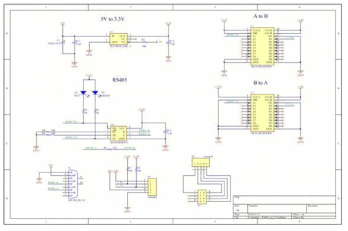 RS232 to RS485 보드 회로도