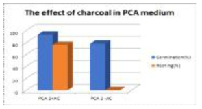 PCA medium 에서 charchoal 유무의 효과