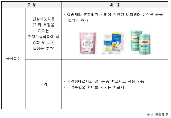 기획대상기술의 응용분야