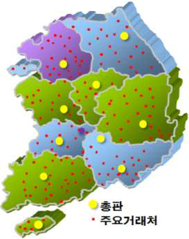 (주)엔비이그로 주요거래처 현황