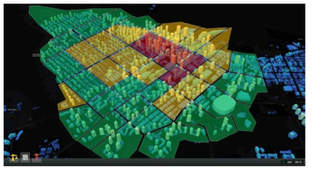 공간정보(GIS) 기반 시각화 UI(히트맵) 구현 예시