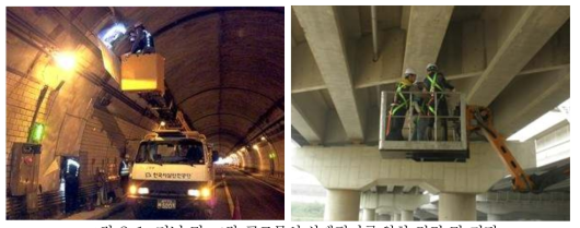 터널 및 교량 구조물의 상태평가를 위한 점검 및 진단