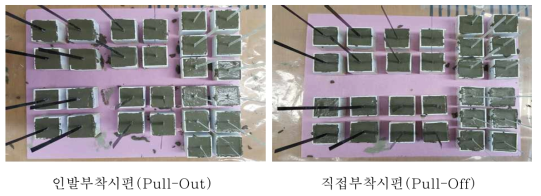 인발부착강도 시편 제작