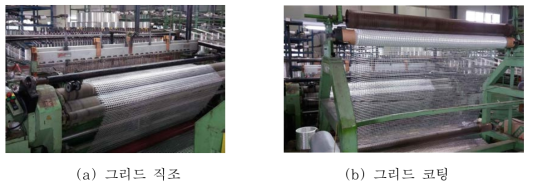 국내 유리섬유 그리드 생산 장면(출처 : ㈜한일카본)
