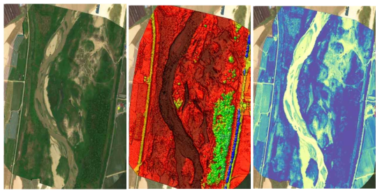 고평 구간 드론 멀티스펙트럴 영상(RGB, DSM, NDVI)(2018. 7.)
