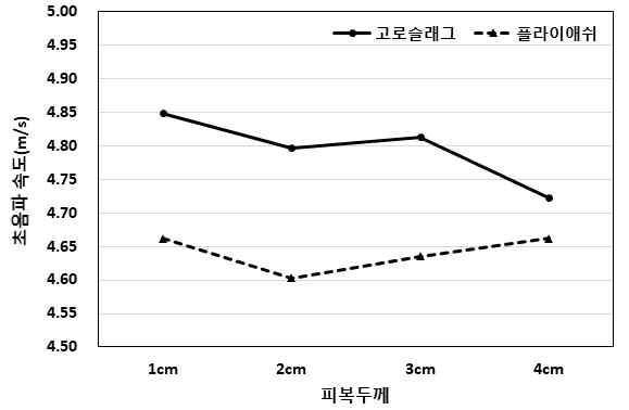 염분량 0.04% 함유 시험체의 초음파 속도