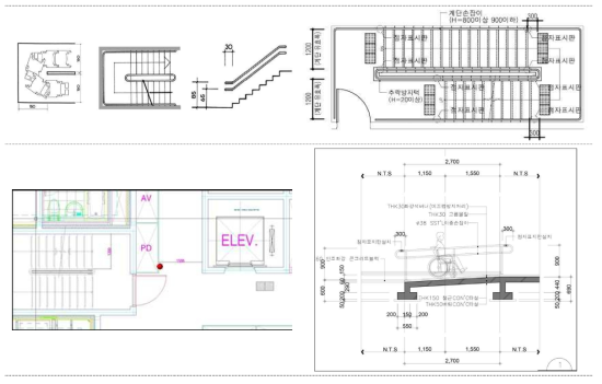 공용공간의 사회적 약자 배려(공용계단) 구성