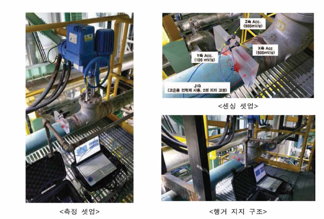 수충격 진동측정 셋업