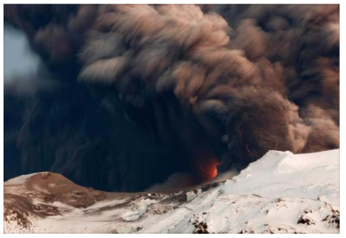아이슬란드의 Eyjafjallajokull 화산 폭발