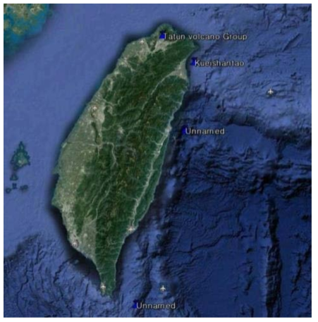 대만지역 화산의 공간적 위치