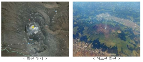 아소산 화산-위치 및 전경사진