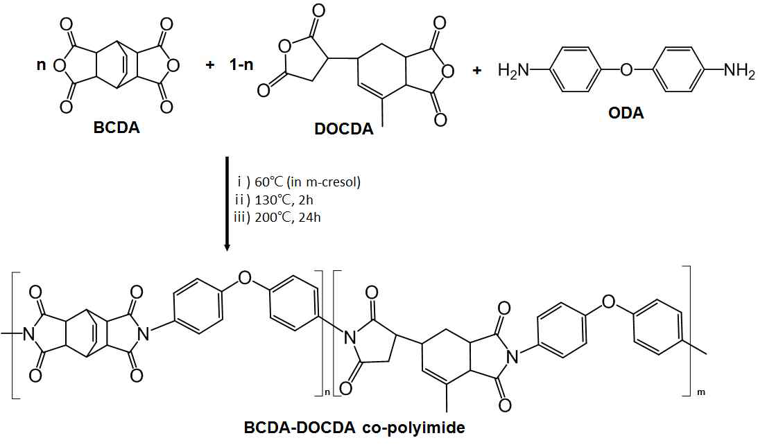 BCDA/DOCDA 부분지환족 폴리이미드 합성