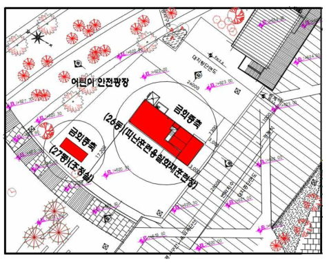 연기거동 훈련실험동 배치상세도(변경도면)