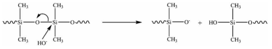 외부 물질에 의한 실리콘의 가수분해 메커니즘