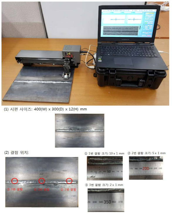 인공 결함 시편