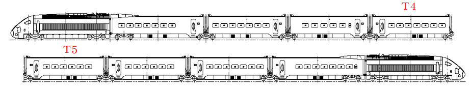 하중이력 측정 열차 편성(KTX 원강선)