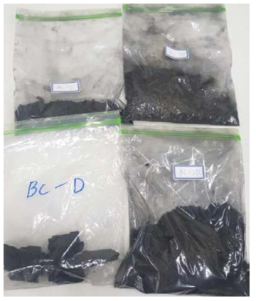 폐침목 유래 Biochar