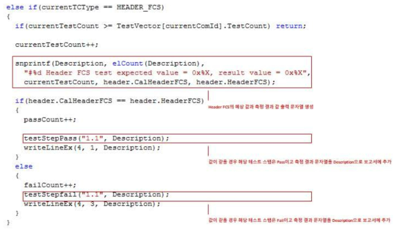 테스트 케이스에서의 결과 레포팅 API 사용