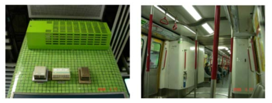 홍콩 지하철의 미생물 번식 예방 정화장치 및 광코팅 기술