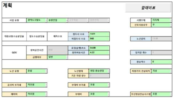 계획부분 GUI