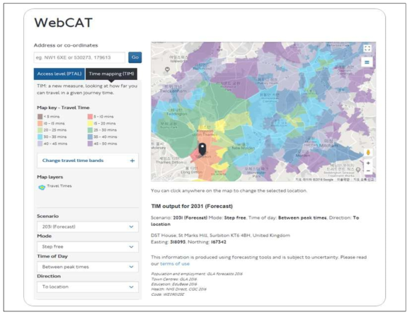 TIM 사용의 예 (WebCAT)