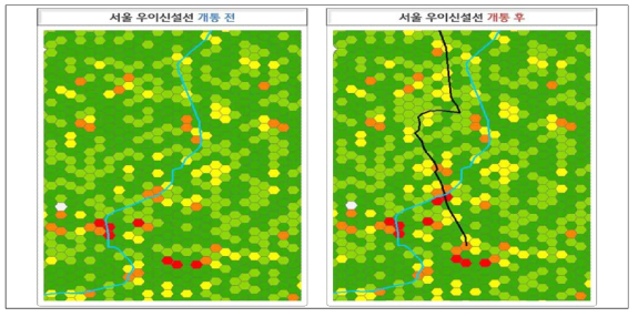 통신량 자료를 이용한 유동인구 DB 기반의 교통 투자 사업 효과 예측 기술 개발