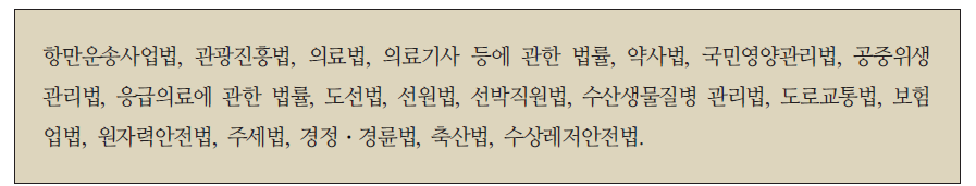 자격요건 충족 후 별도 자격부여 결정을 요구하는 법률