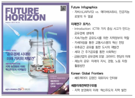 Future Horizon 30호 표지 및 목차