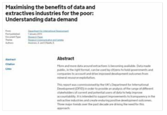 영국 Foresight 키워드 ‘Big data’ 예시