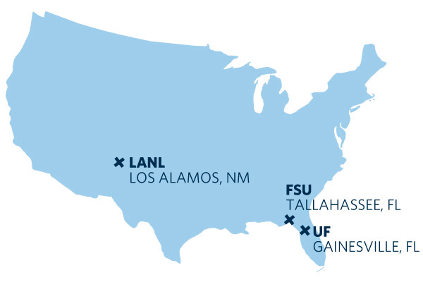 The National High Magnetic Field Laboratory의 공동 연구소 위치