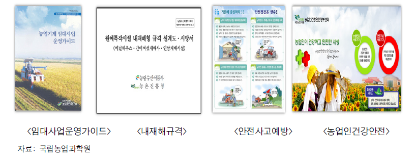 농기계 임대사업 운영기술 등 정책지원 연구사업