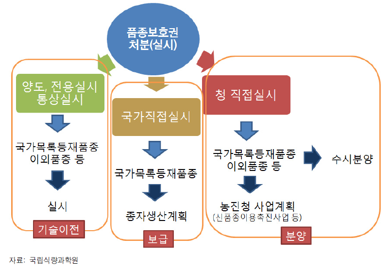 품종 보급 체계도