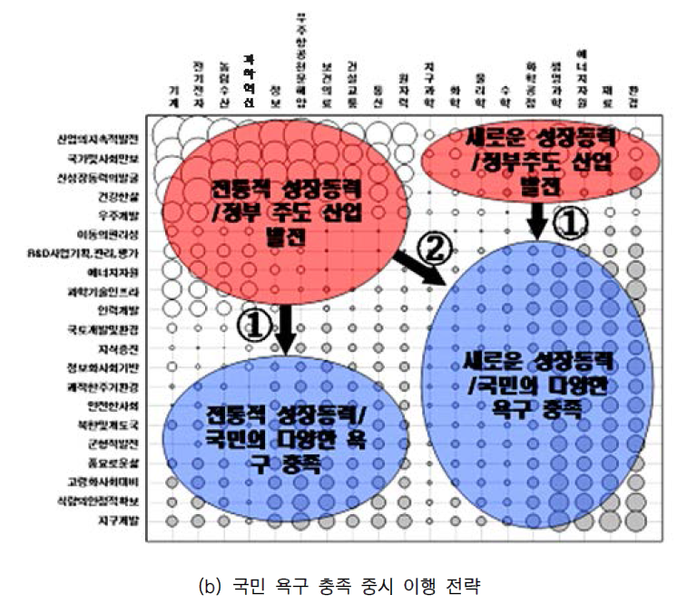 국가연구개발사업 투자 방향 변화의 이행 전략(계속)