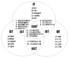 NT-BT-IT 융합기술의 범위