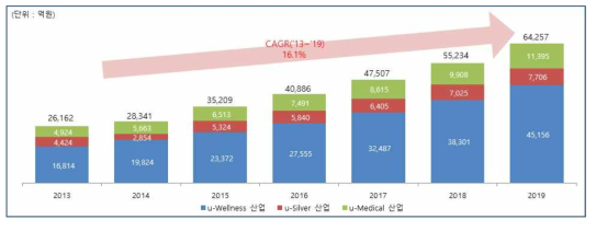 국내 헬스케어 시장 규모 및 전망