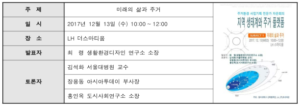 1차 자문회의 개요