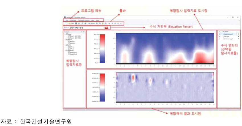 복합탐사 해석 소프트웨어