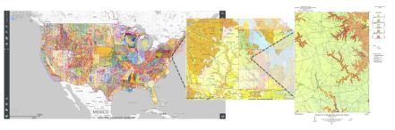 National Geologic Map Database MapView 화면 출처 : https://www.usgs.gov/